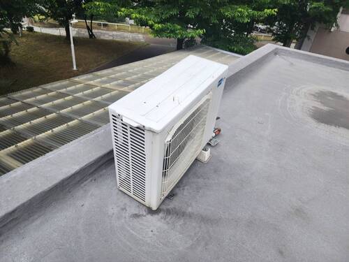 大阪市で無料回収する前のエアコン