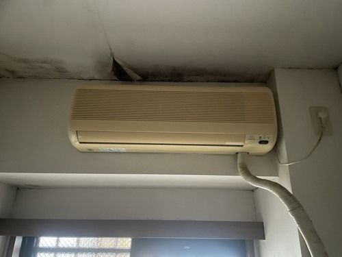 市川市で無料回収する前のエアコン