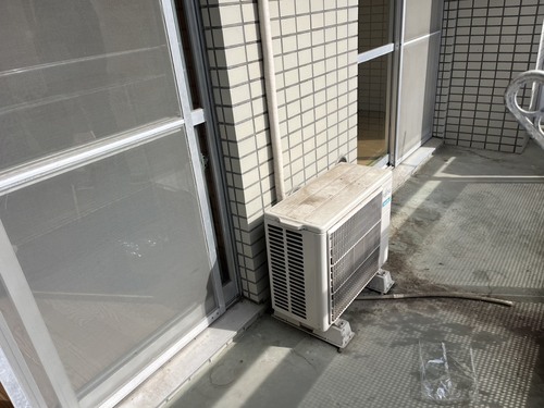 立川市で無料回収する前のエアコン