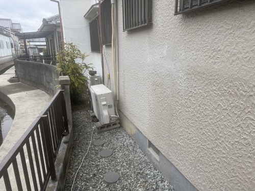 貝塚市で無料回収する前のエアコン