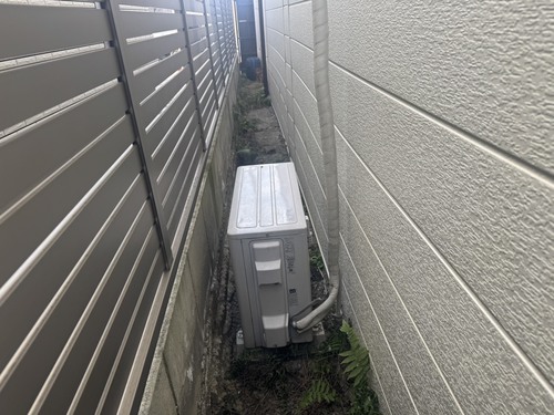 京都市山科区で無料回収する前のエアコン