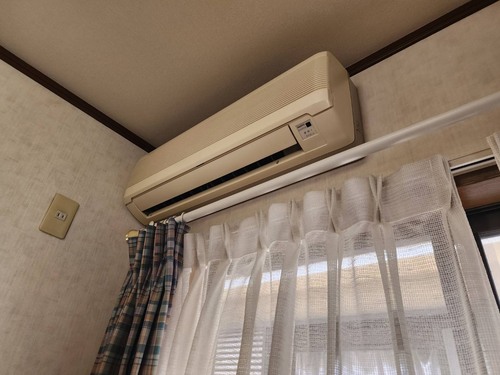 茨木市で無料回収する前のエアコン