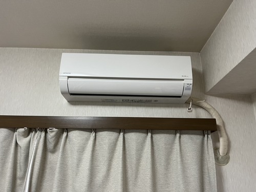 中野区で無料回収する前のエアコン