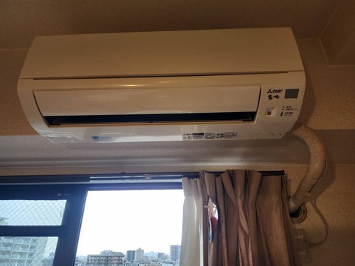 堺市で無料回収する前のエアコン