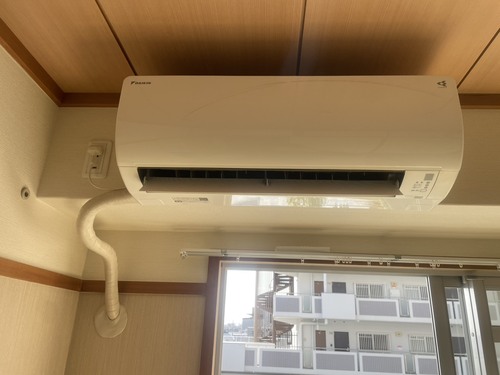 尼崎市で無料回収する前のエアコン
