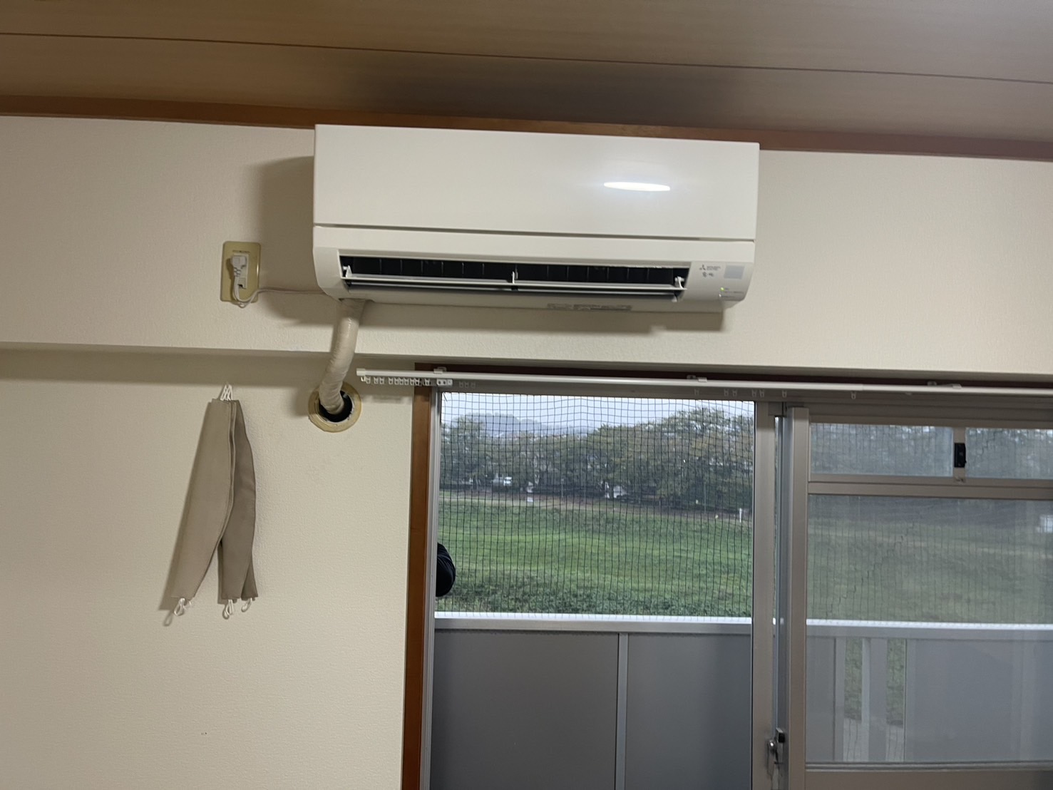 野田市で無料回収する前のエアコン