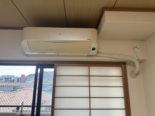 宝塚市で無料回収する前のエアコン