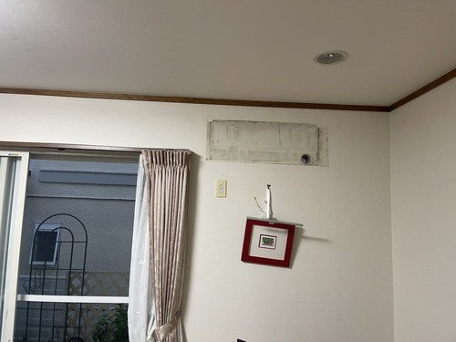 川崎市でのエアコン回収後の写真