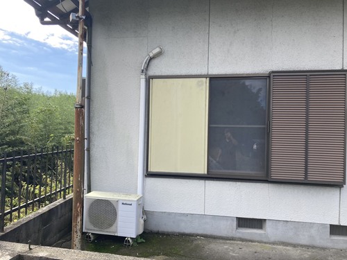 常陸大宮市のエアコン回収・写真2・撤去前