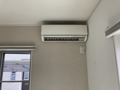水戸市でのエアコン回収前の写真