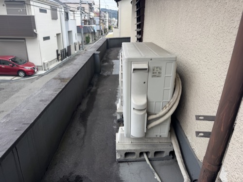 高槻市のエアコン回収・写真2・撤去前