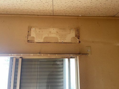 千葉市のエアコン回収・写真9・撤去後