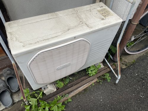 大阪市のエアコン回収・写真2・撤去前