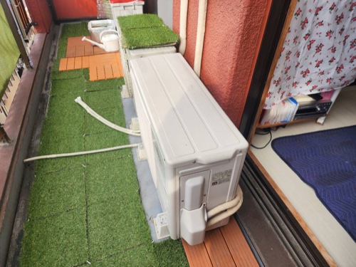 枚方市のエアコン回収・写真2・撤去前