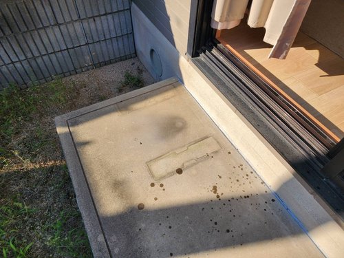 泉大津市のエアコン回収・写真2・撤去後