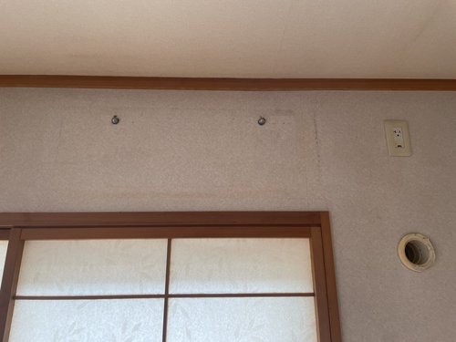 貝塚市のエアコン回収・写真3・撤去後