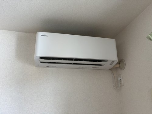 柏市で無料回収する前のエアコン