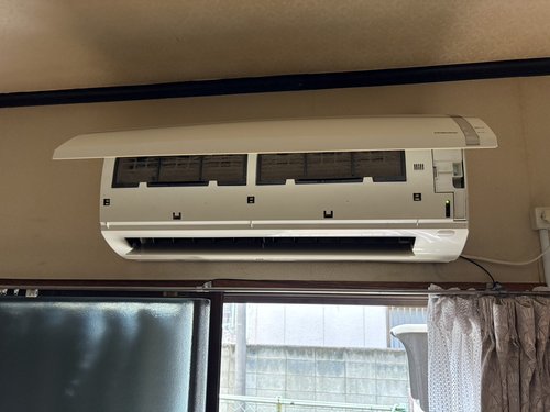 葛飾区でのエアコン回収前の写真