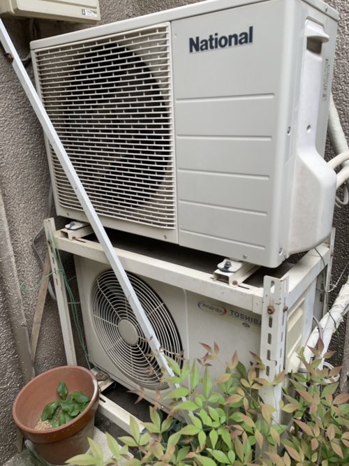 葛飾区のエアコン回収・写真4・撤去前