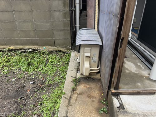 大阪市のエアコン回収・写真2・撤去前