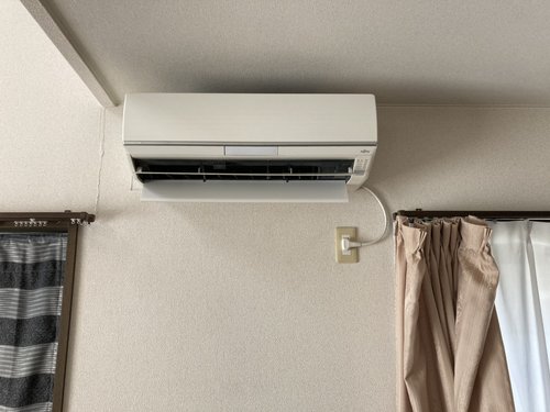 守谷市でのエアコン回収前の写真