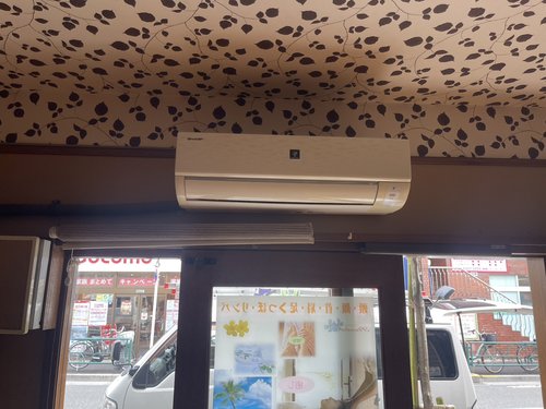 中野区で無料回収する前のエアコン