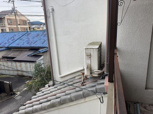 奈良市のエアコン回収・写真2・撤去前