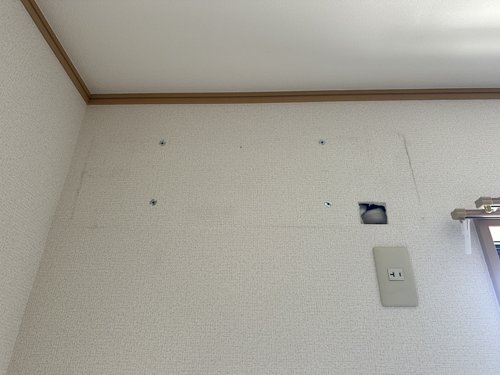 寝屋川市のエアコン回収・写真1・撤去後
