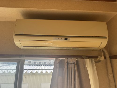 吹田市で無料回収する前のエアコン