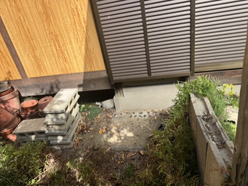 吹田市のエアコン回収・写真4・撤去後