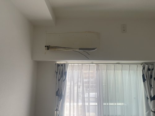 墨田区でのエアコン回収後の写真