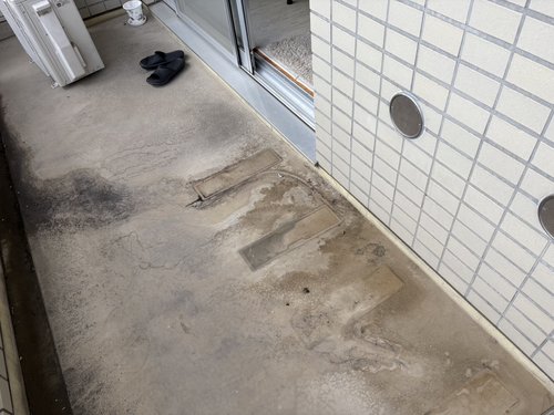 立川市のエアコン回収・写真2・撤去後