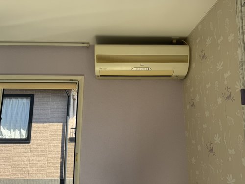豊能町で無料回収する前のエアコン
