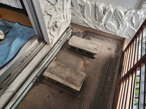 八尾市のエアコン回収・写真2・撤去後